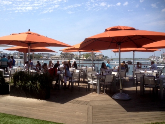outside dining at the Reeds in Stone Harbor Cape May County The Reeds outside dining