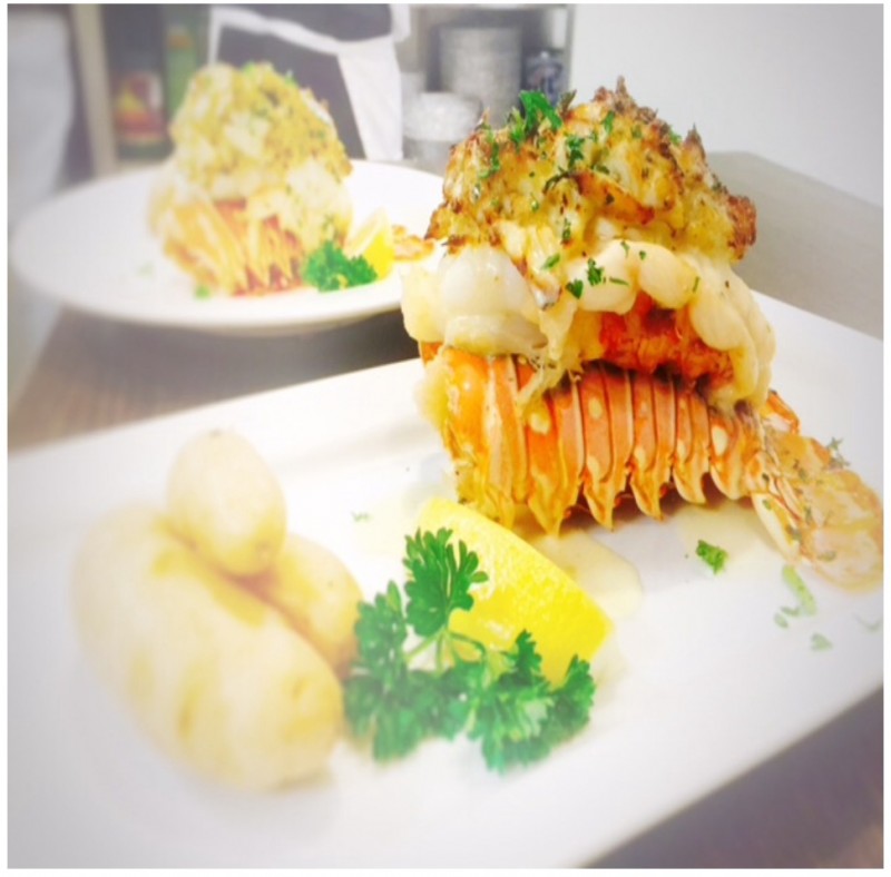 Recipe Witherspoon Grill S Crab Stuffed Lobster Tails